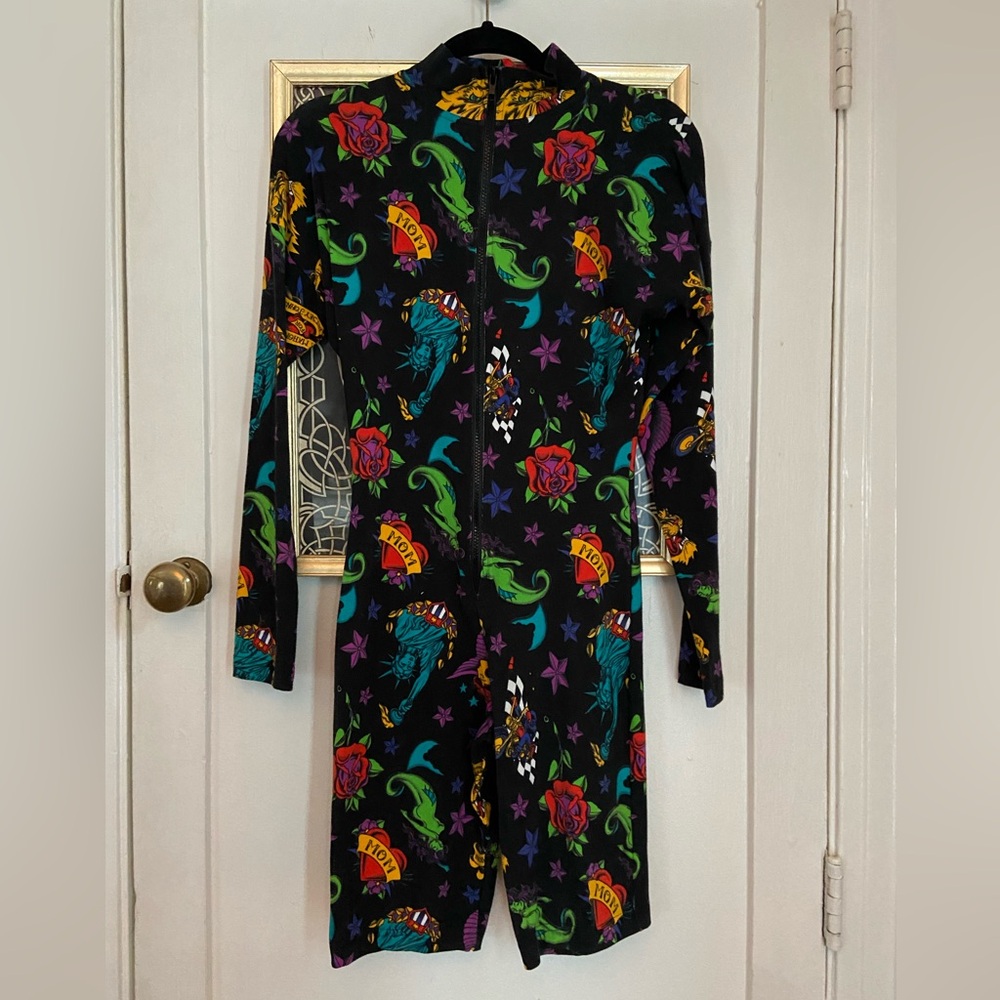 Vintage Betsey Johnson 80’s Punk Label Romper!